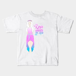 Roses uder the skin Kids T-Shirt